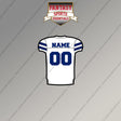 2000s Dallas Cowboys Personalized Away Jersey Magnets