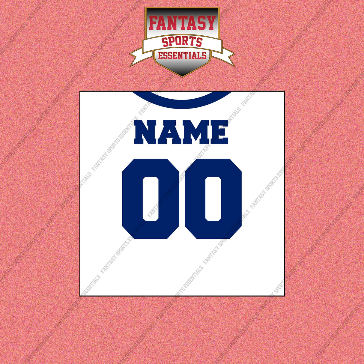 2000s Dallas Cowboys Personalized Away Jersey Wall Art Prints
