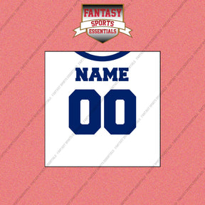 2000s Dallas Cowboys Personalized Away Jersey Wall Art Prints