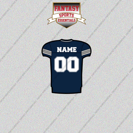 2000s Dallas Cowboys Personalized Home Jersey Glossy Stickers