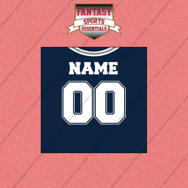 2000s Dallas Cowboys Personalized Home Jersey Wall Art Prints