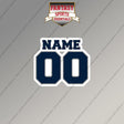 2000s Dallas Cowboys Personalized Name and Number Magnets