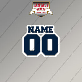 2000s Dallas Cowboys Personalized Name and Number Magnets