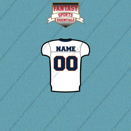 2000s Denver Broncos Personalized Away Jersey Car Decals