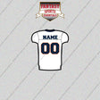 2000s Denver Broncos Personalized Away Jersey Glossy Stickers
