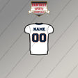 2000s Denver Broncos Personalized Away Jersey Magnets