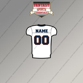 2000s Denver Broncos Personalized Away Jersey Magnets