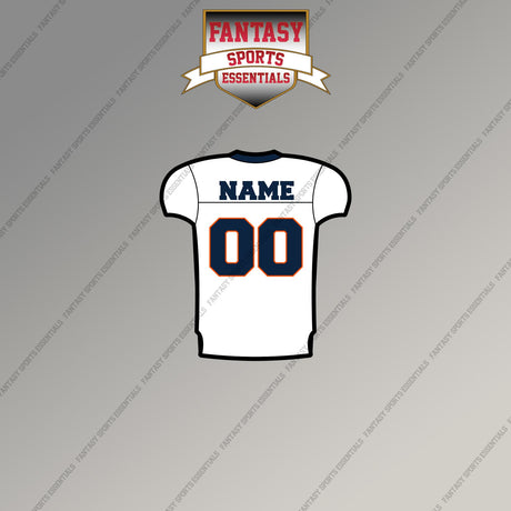 2000s Denver Broncos Personalized Away Jersey Magnets