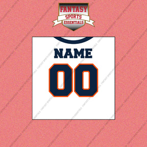 2000s Denver Broncos Personalized Away Jersey Wall Art Prints