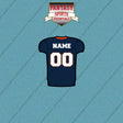 2000s Denver Broncos Personalized Home Jersey Car Decals