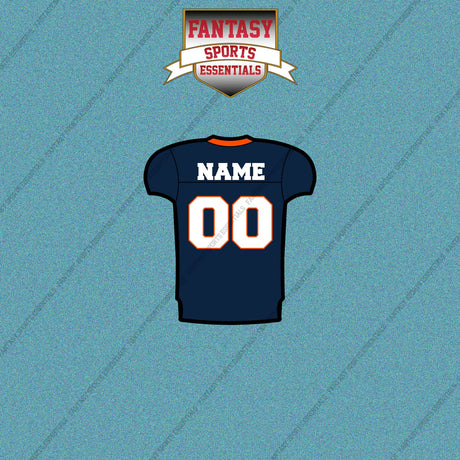 2000s Denver Broncos Personalized Home Jersey Car Decals