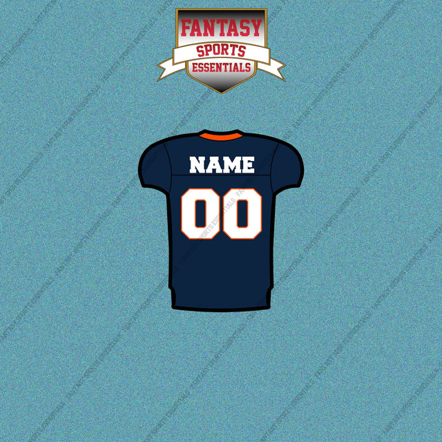 2000s Denver Broncos Personalized Home Jersey Car Decals