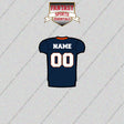 2000s Denver Broncos Personalized Home Jersey Glossy Stickers