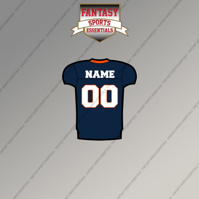 2000s Denver Broncos Personalized Home Jersey Magnets