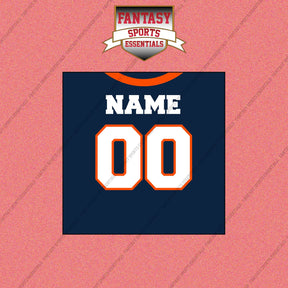2000s Denver Broncos Personalized Home Jersey Wall Art Prints