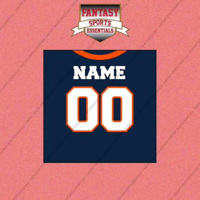 2000s Denver Broncos Personalized Home Jersey Wall Art Prints