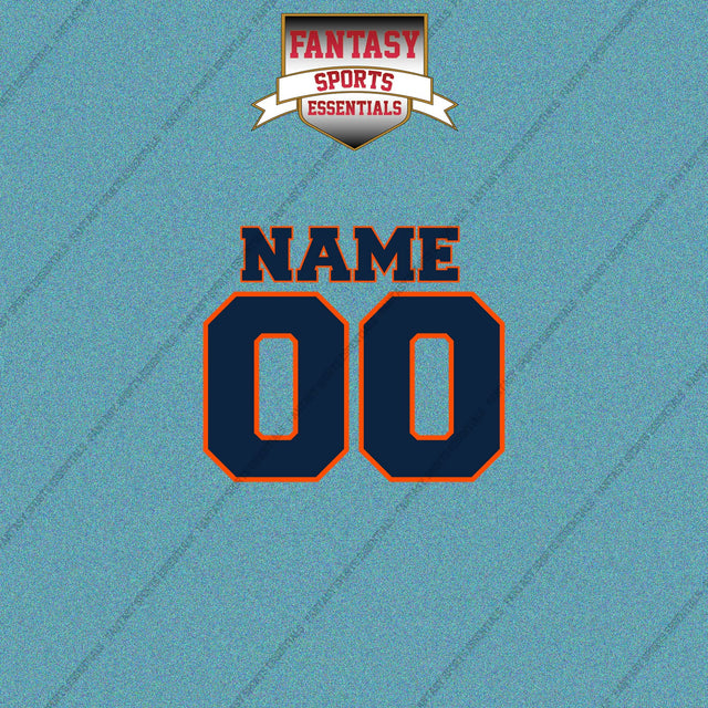2000s Denver Broncos Personalized Name and Number Car Decals