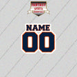 2000s Denver Broncos Personalized Name and Number Glossy Stickers