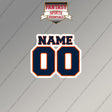 2000s Denver Broncos Personalized Name and Number Magnets