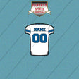2000s Detroit Lions Personalized Away Jersey Car Decals