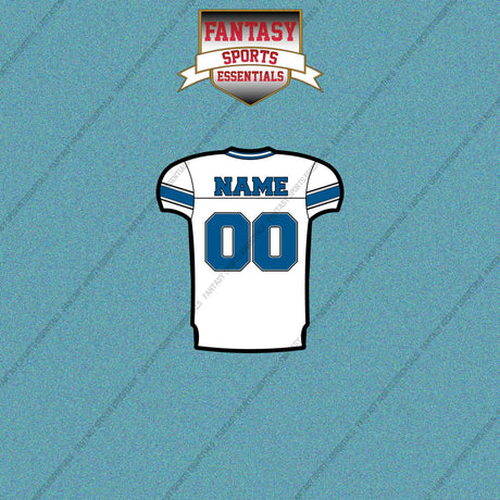 2000s Detroit Lions Personalized Away Jersey Car Decals