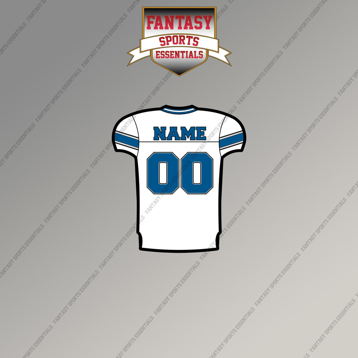 2000s Detroit Lions Personalized Away Jersey Magnets