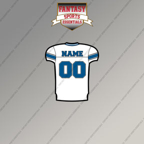 2000s Detroit Lions Personalized Away Jersey Magnets