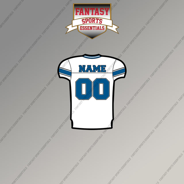 2000s Detroit Lions Personalized Away Jersey Magnets