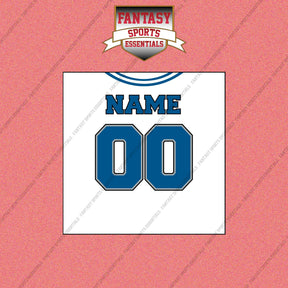 2000s Detroit Lions Personalized Away Jersey Wall Art Prints