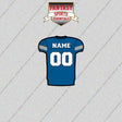 2000s Detroit Lions Personalized Home Jersey Glossy Stickers