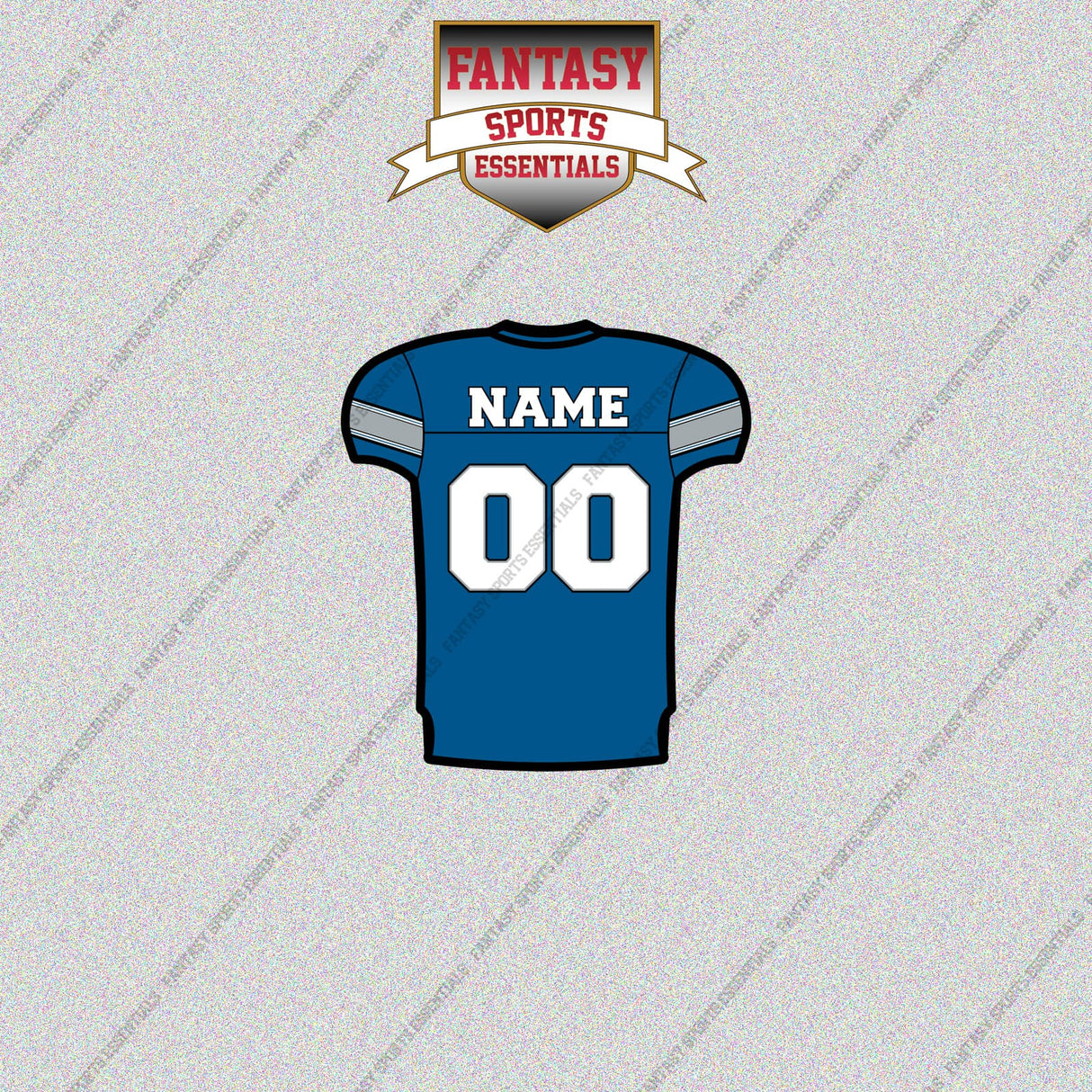 2000s Detroit Lions Personalized Home Jersey Glossy Stickers