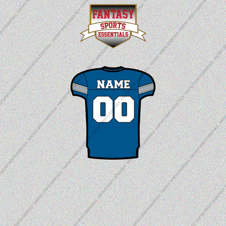 2000s Detroit Lions Personalized Home Jersey Glossy Stickers