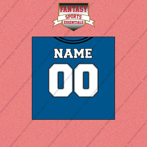 2000s Detroit Lions Personalized Home Jersey Wall Art Prints
