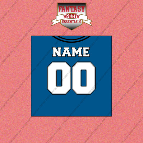 2000s Detroit Lions Personalized Home Jersey Wall Art Prints