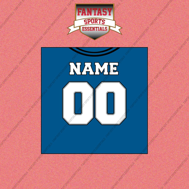 2000s Detroit Lions Personalized Home Jersey Wall Art Prints