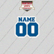 2000s Detroit Lions Personalized Name and Number Glossy Stickers