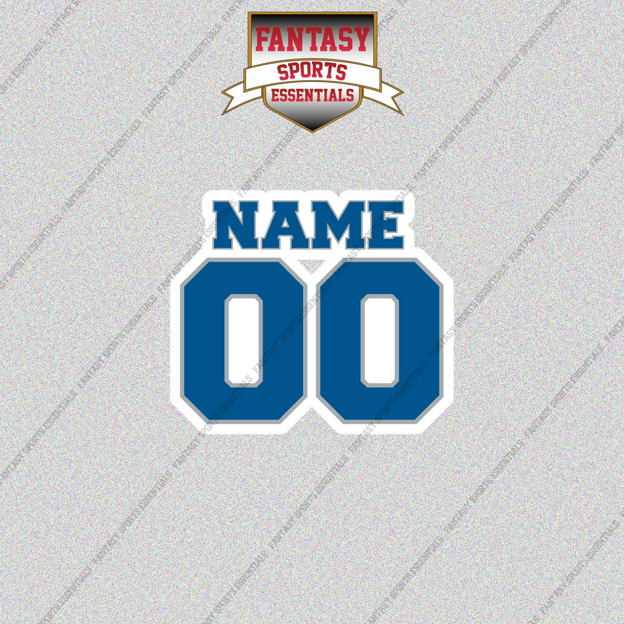 2000s Detroit Lions Personalized Name and Number Glossy Stickers