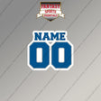 2000s Detroit Lions Personalized Name and Number Magnets