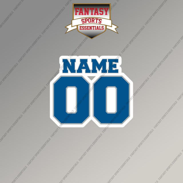 2000s Detroit Lions Personalized Name and Number Magnets