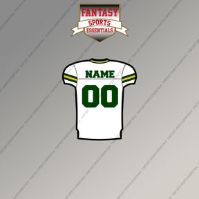 2000s Green Bay Packers Personalized Away Jersey Magnets