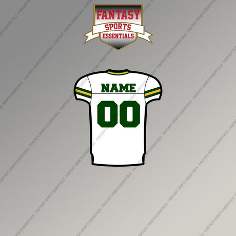 2000s Green Bay Packers Personalized Away Jersey Magnets