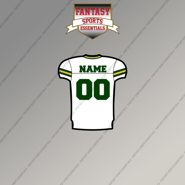 2000s Green Bay Packers Personalized Away Jersey Magnets
