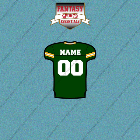 2000s Green Bay Packers Personalized Home Jersey Car Decals