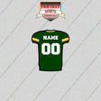 2000s Green Bay Packers Personalized Home Jersey Glossy Stickers