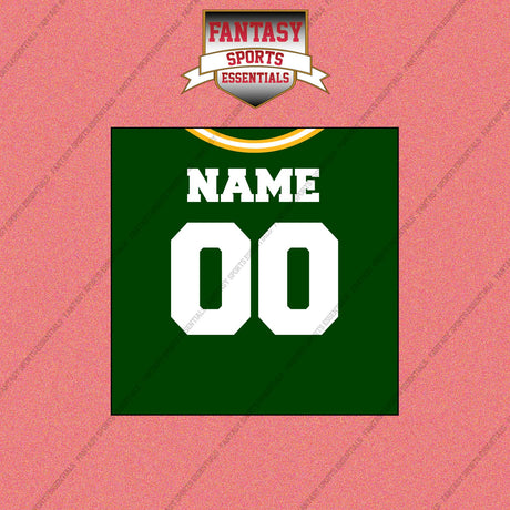 2000s Green Bay Packers Personalized Home Jersey Wall Art Prints