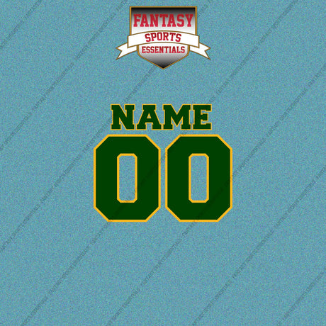 2000s Green Bay Packers Personalized Name and Number Car Decals