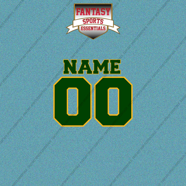2000s Green Bay Packers Personalized Name and Number Car Decals