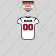 2000s Houston Texans Personalized Away Jersey Glossy Stickers