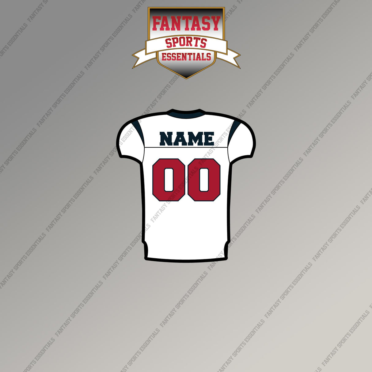 2000s Houston Texans Personalized Away Jersey Magnets