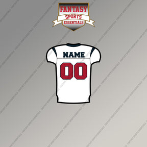 2000s Houston Texans Personalized Away Jersey Magnets